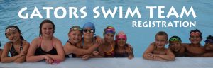 gator swim team registration banner