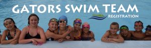 gator swim team registration banner