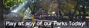 play at our parks banner