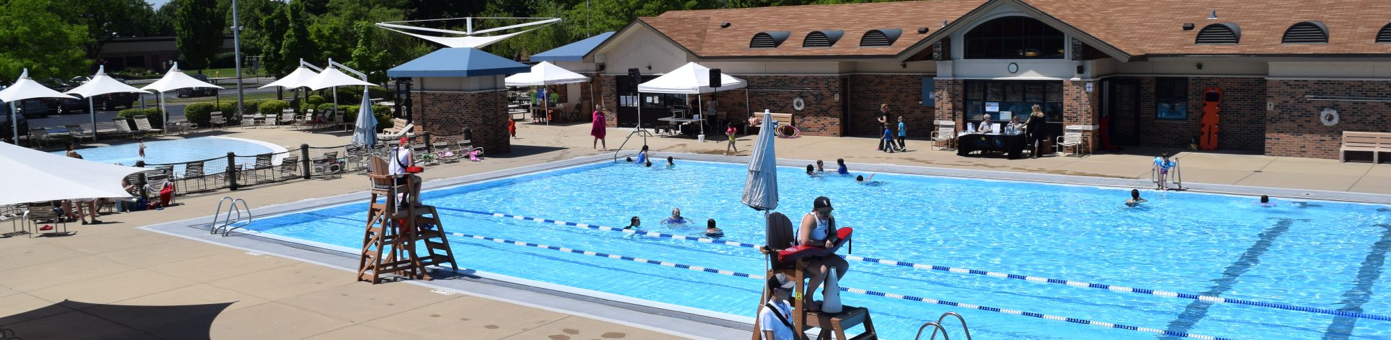 guards on towers during pool season