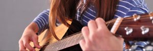 child playing guitar