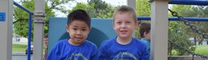 trail blazers outside at recess