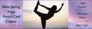 New spring yoga punch card classes