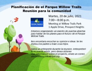 meeting info in spanish and outdoor graphic