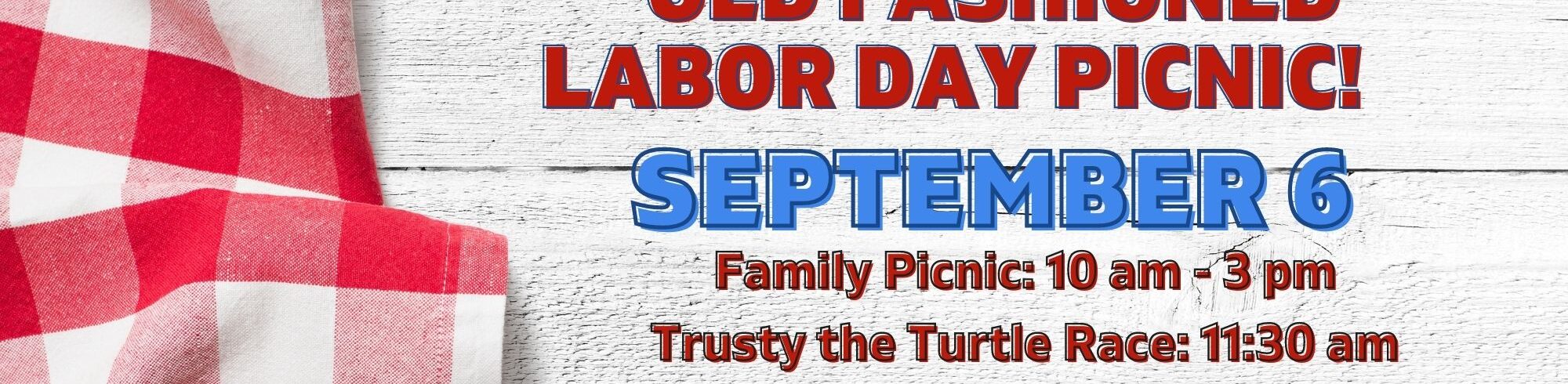 Labor day picnic date and time info