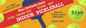 advertisement for pickleball offerings