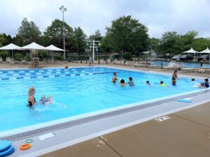 photo of kids taking swimming lessons